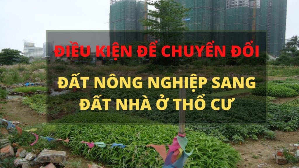 Chuyển đổi đất nông nghiệp sang đất thổ cư 3 Điều kiện để được chuyển đổi đất nông nghiệp sang đất thổ cư