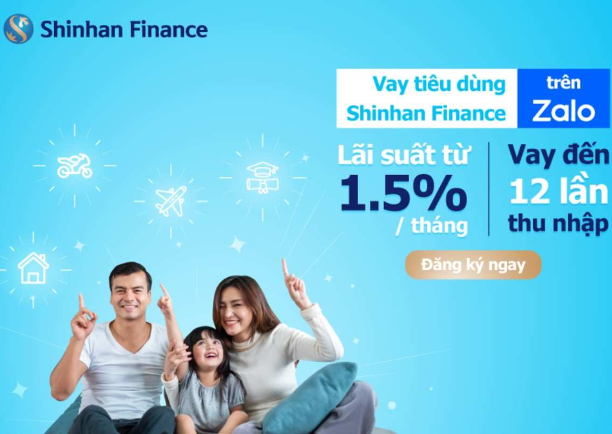 Lãi suất vay thế chấp ngân hàng Shinhan 1 Lãi suất vay thế chấp ngân hàng Shinhan